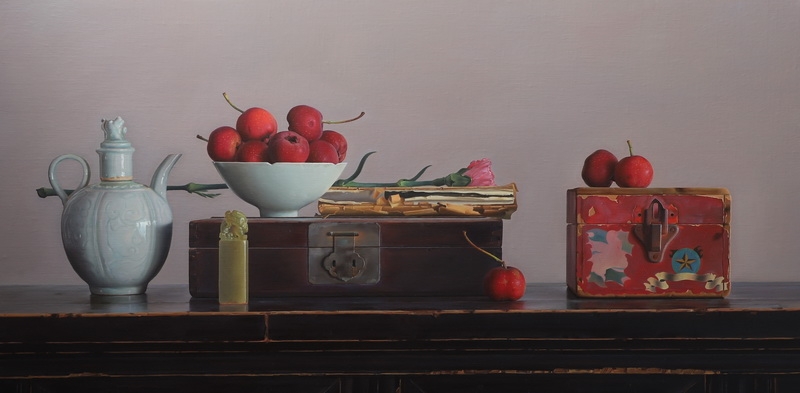 卓亚辉 《静默》 40×80cm 油画.jpg