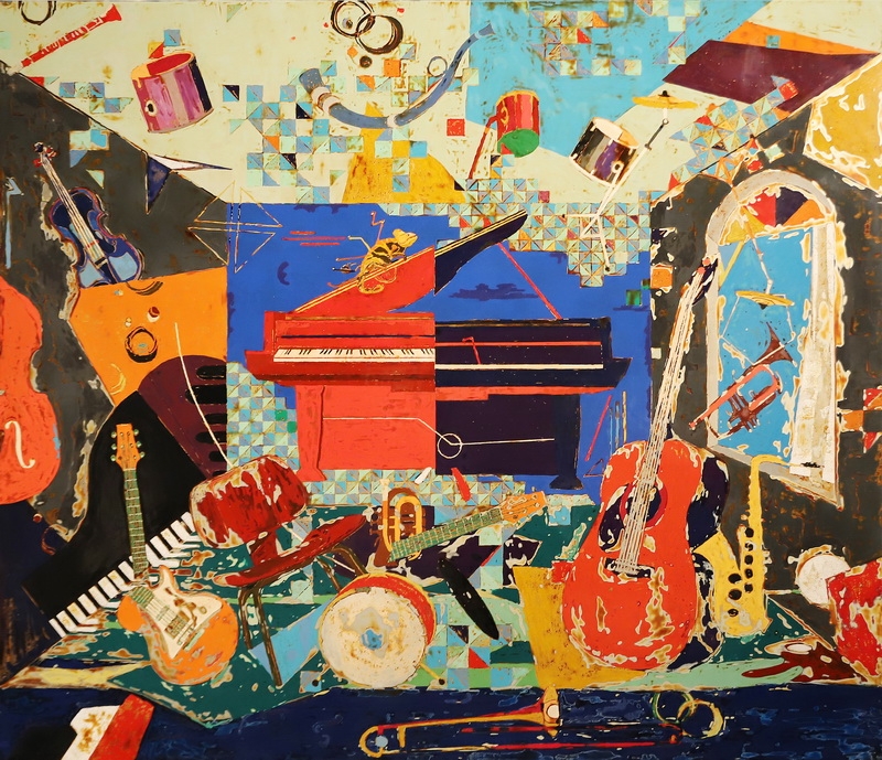 薛导 《作曲家》 140×160cm.JPG