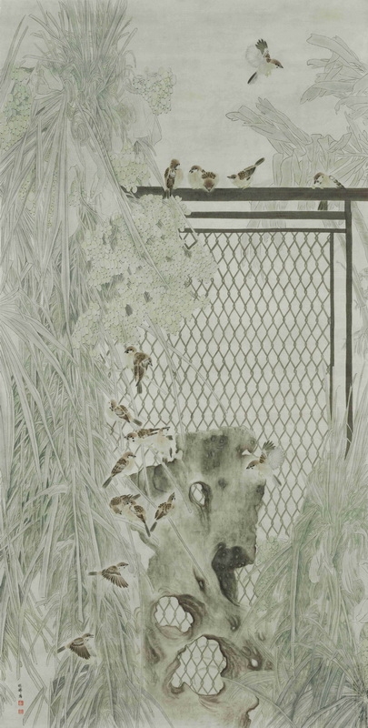 邬明锋 和熙暖风入家园 15058291879 长170宽93 中国画.jpg